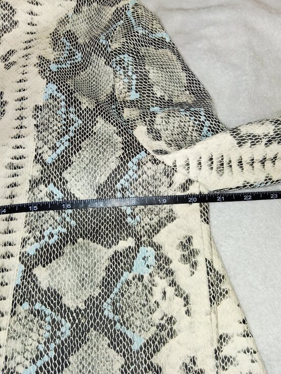 Joseph Ribkoff Snakeskin Print Open Front Cardigan Light Drape Jacket Sz 10 NEW - Picture 14 of 14